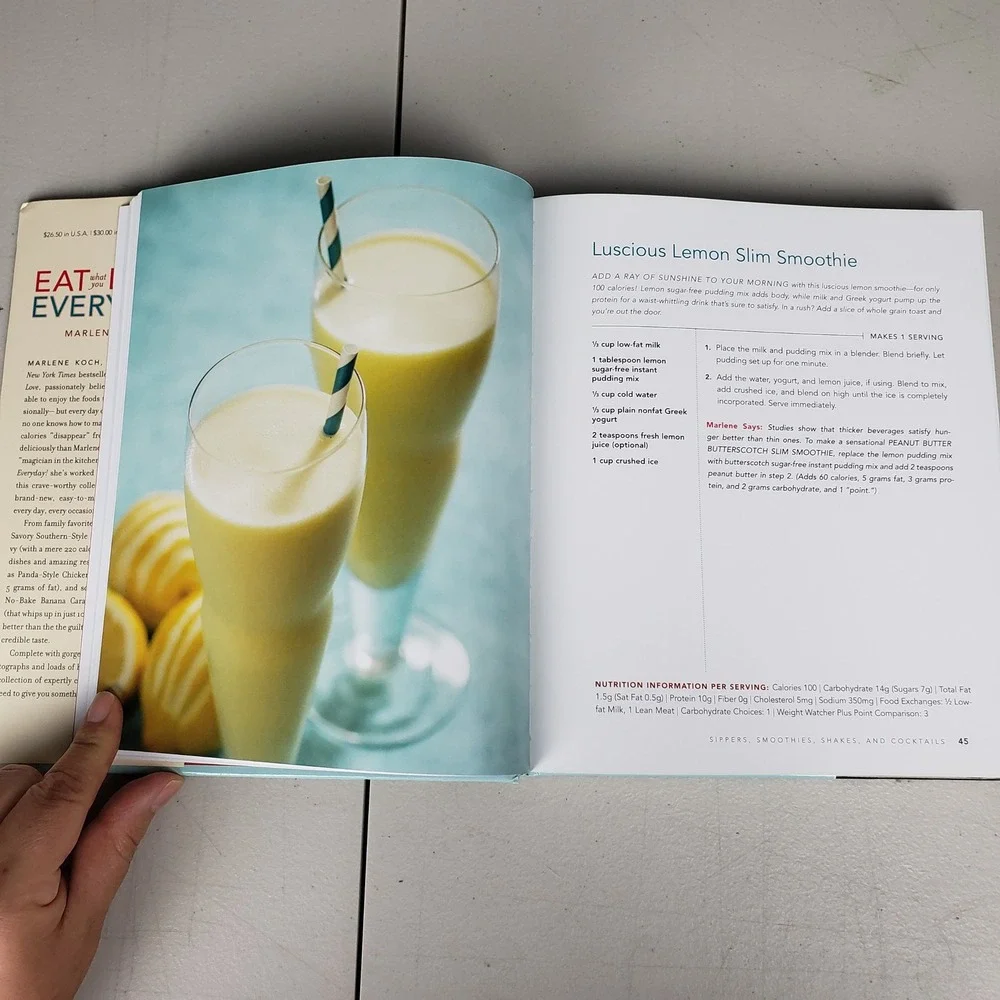 Eat What You Love Everyday Marlene Koch Hardcover Cookbook 200 Healthy Recipes